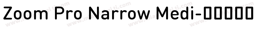 Zoom Pro Narrow Medi字体转换